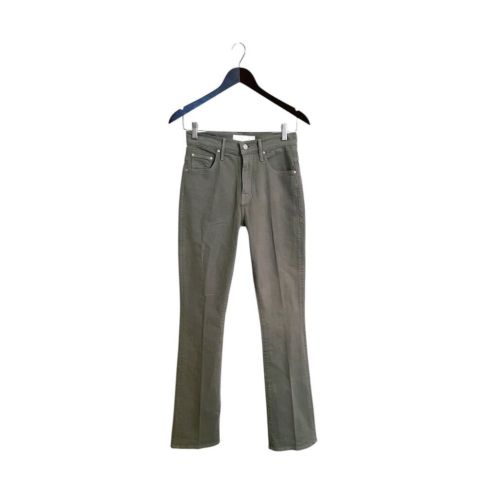 NEW Mother The Insider Hover Green High Rise Flared Bootcut Jeans Size 26